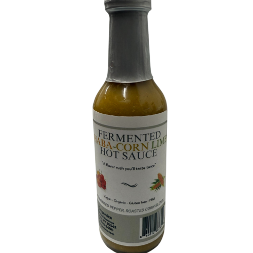 fermented habanero fire roasted corn & lime hot sauce